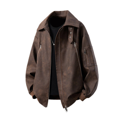 Men's transitional jacket with innovative design and multifunctional zippered pockets Skorter