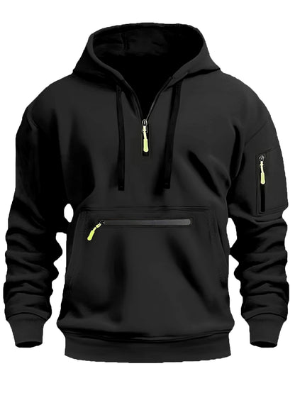 Men's stylish hoodie with practical zippered pockets Skorter