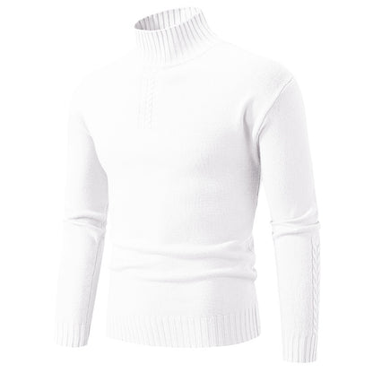 Men's turtleneck sweater made of coarse knit Skorter