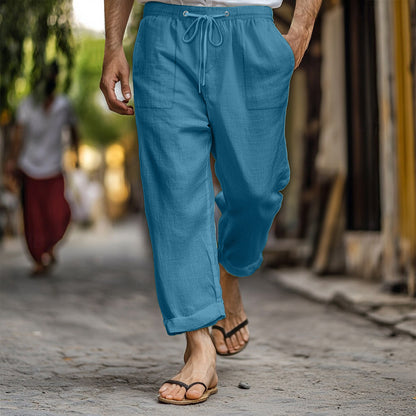 Men's airy linen pants Skorter