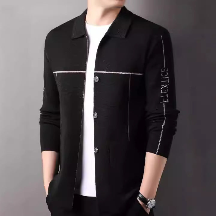 Men's cardigan with modern design and practical pockets Skorter