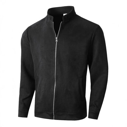 Men's elegant and comfortable softshell jacket with a high collar and full-length zipper Skorter