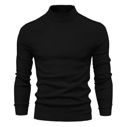 Men's stylish turtleneck sweater made of soft merino wool Skorter