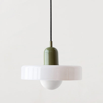 Skorter | Coloured Glass Pendant Light – Elegant Bauhaus-Style Hanging Lamp for Living Room & Dining Area