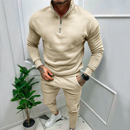Men's sporty sweater with stand-up collar Skorter