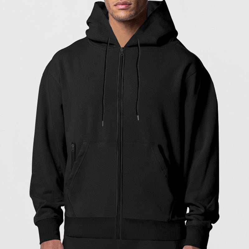 Men's zip-up hoodie with modern side pockets Skorter