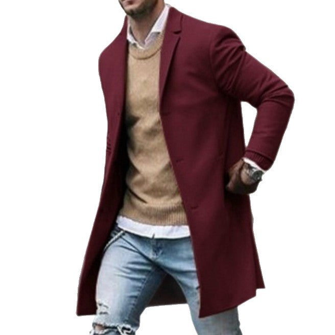 Men's stylish, tailored long coat Skorter