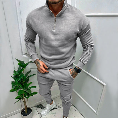Men's sporty sweater with stand-up collar Skorter