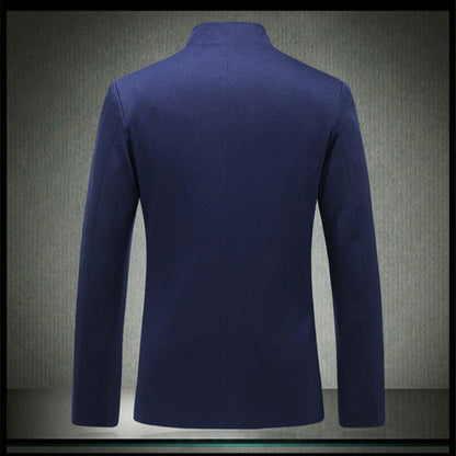Men's modern blazer jacket with small stand-up collar Skorter