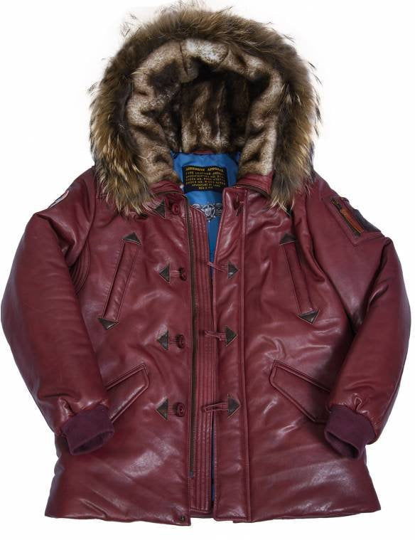 Men's winter parka with luxurious faux fur collar and warming lining Skorter