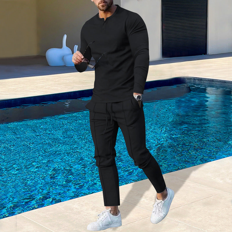 Men's cotton jogging suit with breathable properties and fashionable cut Skorter