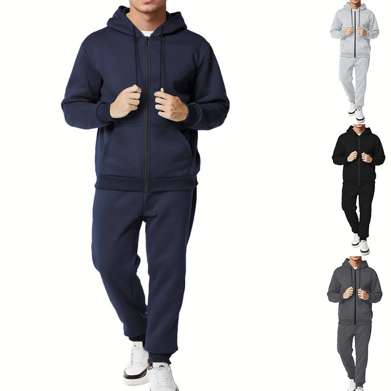 Men's sporty hoodie and jogger set with practical pockets and breathable materials Skorter