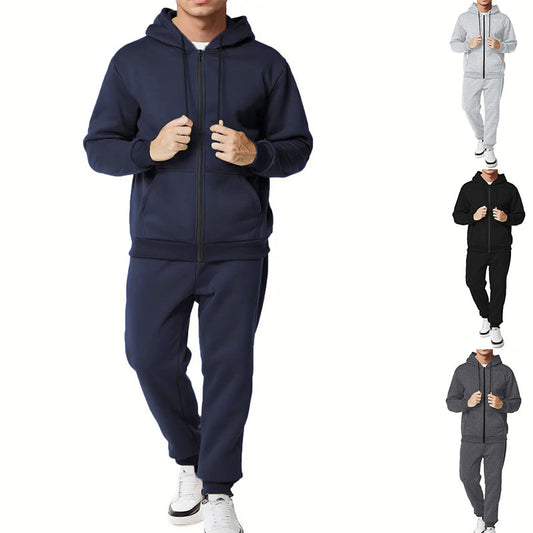 Men's sporty hoodie and jogger set with practical pockets and breathable materials Skorter