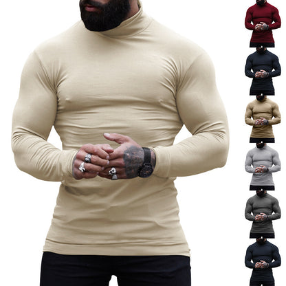 Men's turtleneck sweater made of fine cotton Skorter