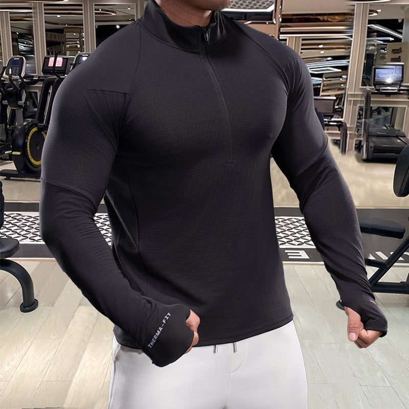 Men's Breathable Functional Shirt with Half Zipper Skorter