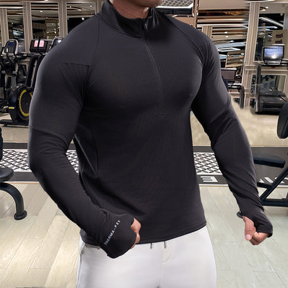 Men's Breathable Functional Shirt with Half Zipper Skorter