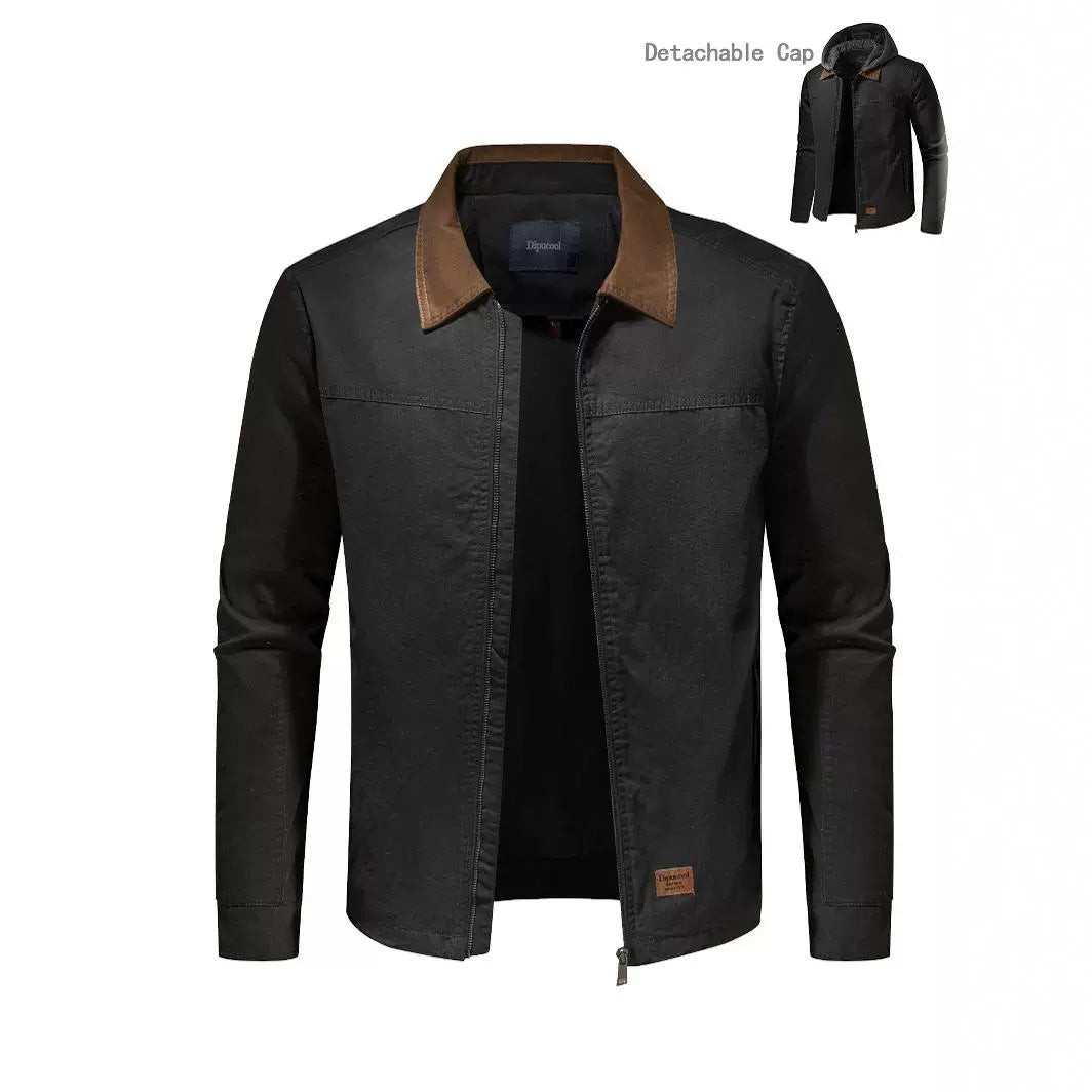 Men's utility jacket with detachable hoodie Skorter