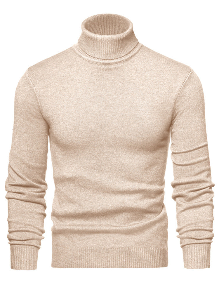 Men Timeless Turtleneck Sweater made of Soft Wool Skorter