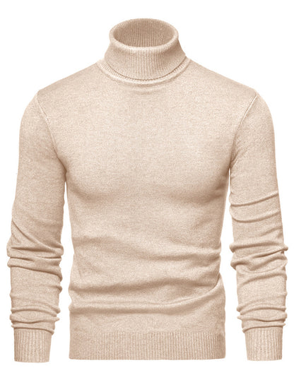 Men Timeless Turtleneck Sweater made of Soft Wool Skorter