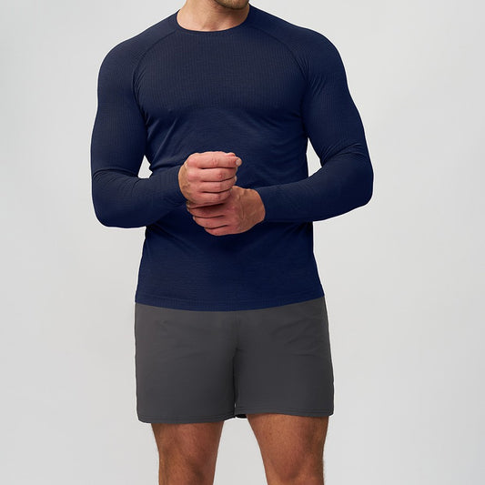 Men's Athletic Long-Sleeve Compression Shirt Skorter