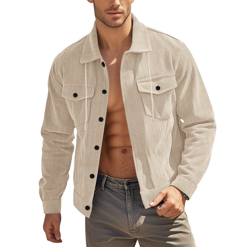 Men's transitional jacket with practical pockets and adjustable collar Skorter