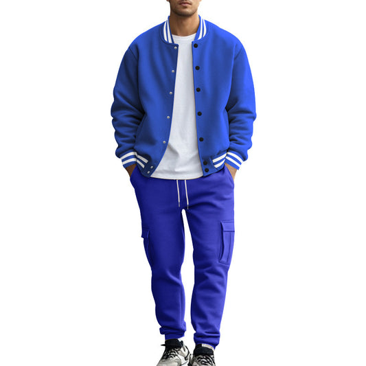 Men's sporty tracksuit with functional pockets and elastic waistband Skorter