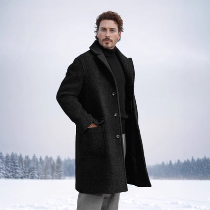 Men's wool coat with classic cut Skorter