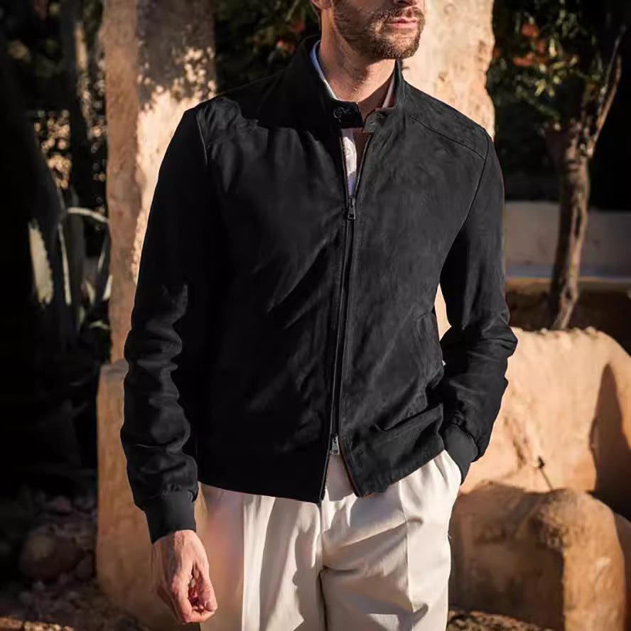 Men's Sporty Lightweight Jacket with Modern Collar Skorter