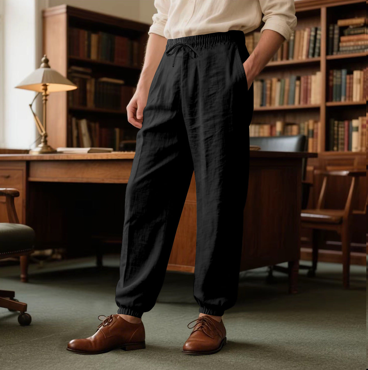 Herr Bekväma och Andningsbara Fritidsbyxor Skorter