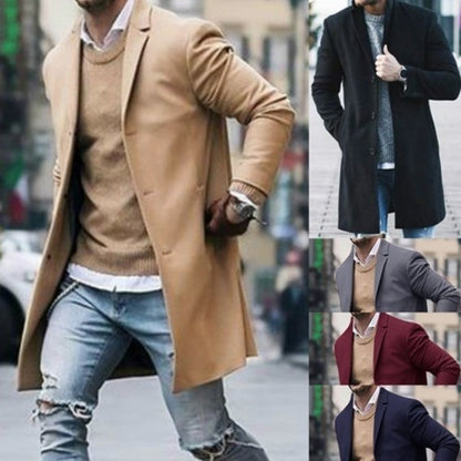 Men's stylish, tailored long coat Skorter