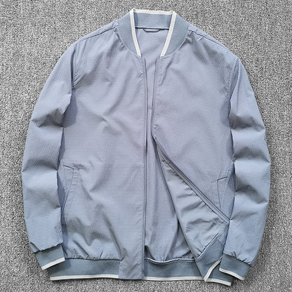 Men's quilted jacket with contrast collar Skorter