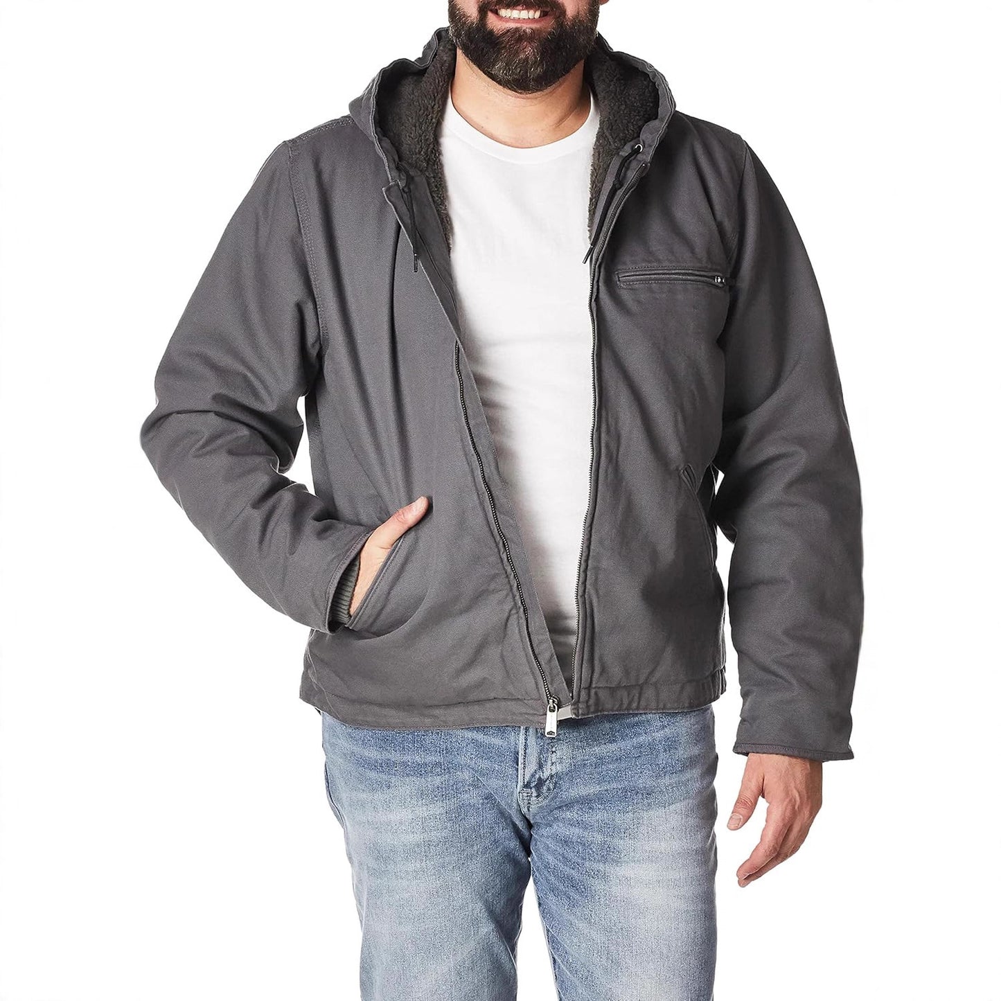Men's windproof leisure jacket with fleece lining and practical pockets Skorter