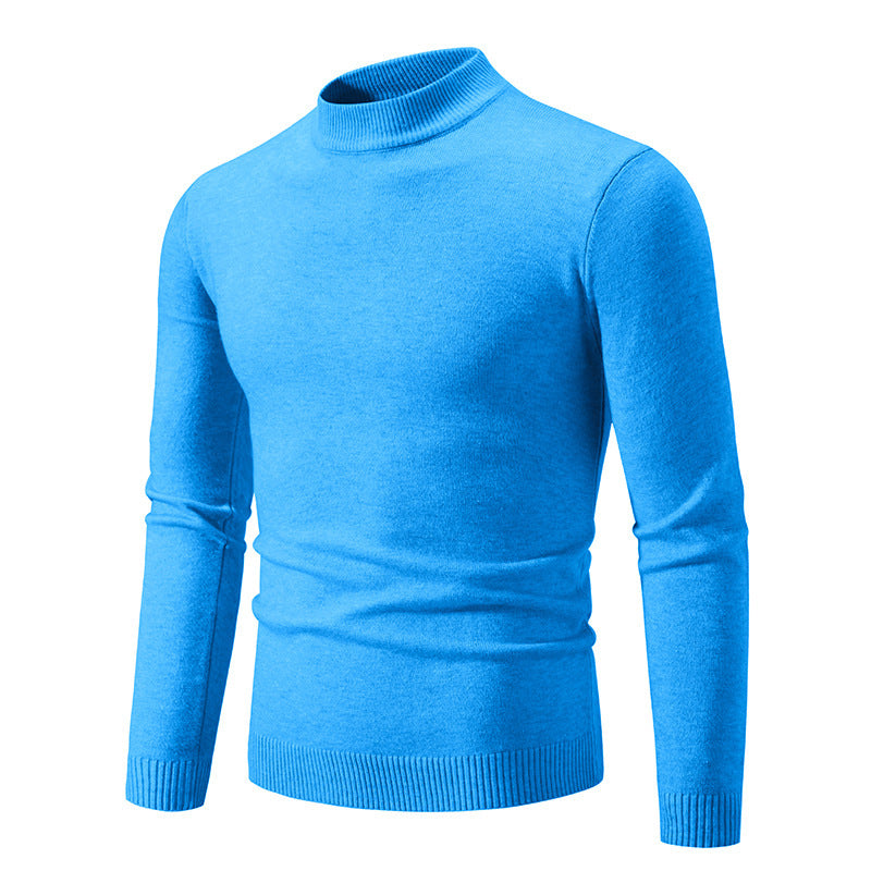 Men's trendy turtleneck sweater made of fine knit quality Skorter