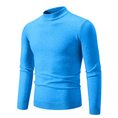 Men's trendy turtleneck sweater made of fine knit quality Skorter