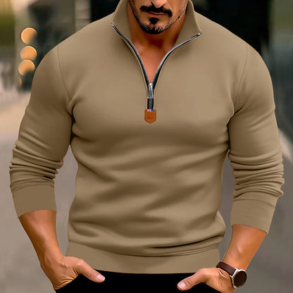 Men's sweatshirt with modern zipper Skorter