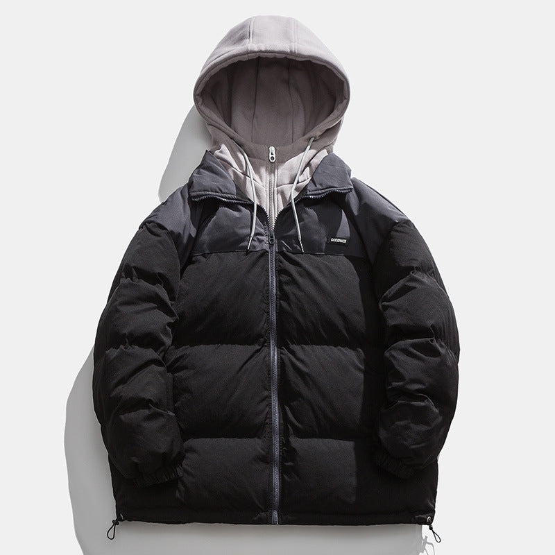 Men's winter jacket with detachable hood and heat-insulating lining Skorter