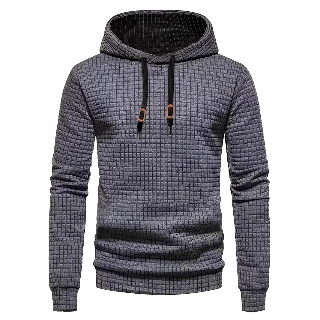 Men's stylish hoodie with textured design Skorter