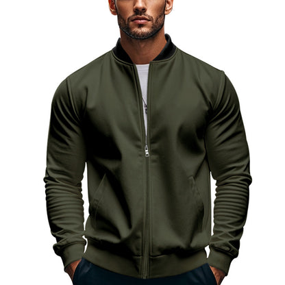 Men's sporty bomber jacket with high collar and practical pockets Skorter
