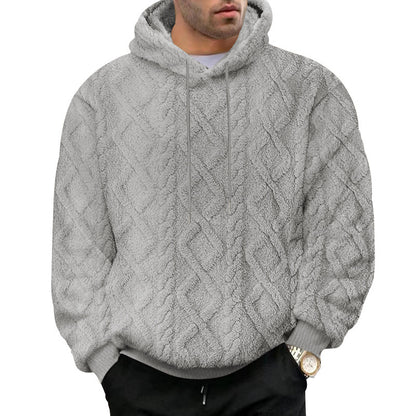 Men's cozy Sherpa hoodie Skorter