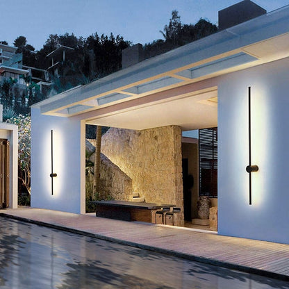 Skorter | LED Outdoor Wall Light Fixture - Waterproof Luminous Line Design for Patios, Gardens & Walkways