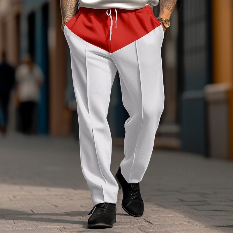 Men's sporty jogging pants with contrast details and adjustable drawstring Skorter