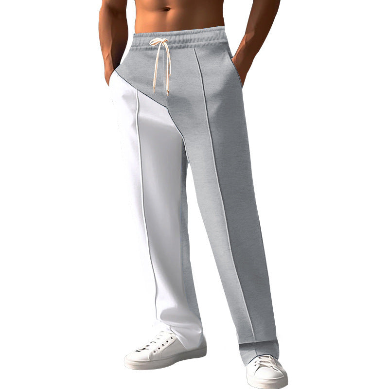 Men's sporty leisure pants with innovative cut and contrast details Skorter