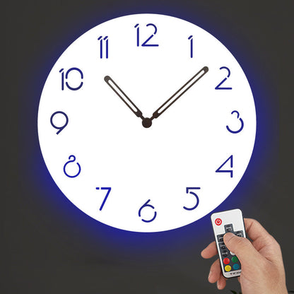 Skorter | Atmospheric LED Light Silent Wall Decor Clock