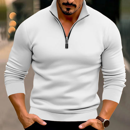 Men's pullover with half zipper and modern accents Skorter