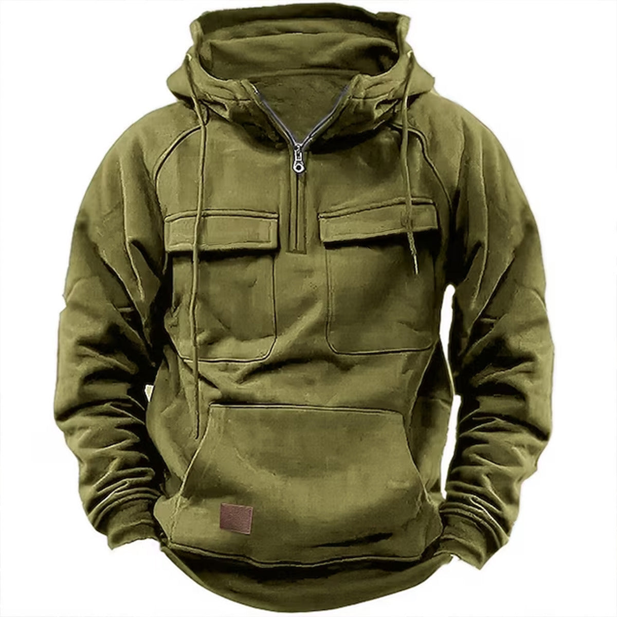 Men's stylish hoodie with functional pockets and modern zip Skorter
