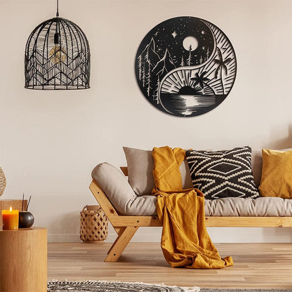 skorter | Black Metal Wall Art Home Decor