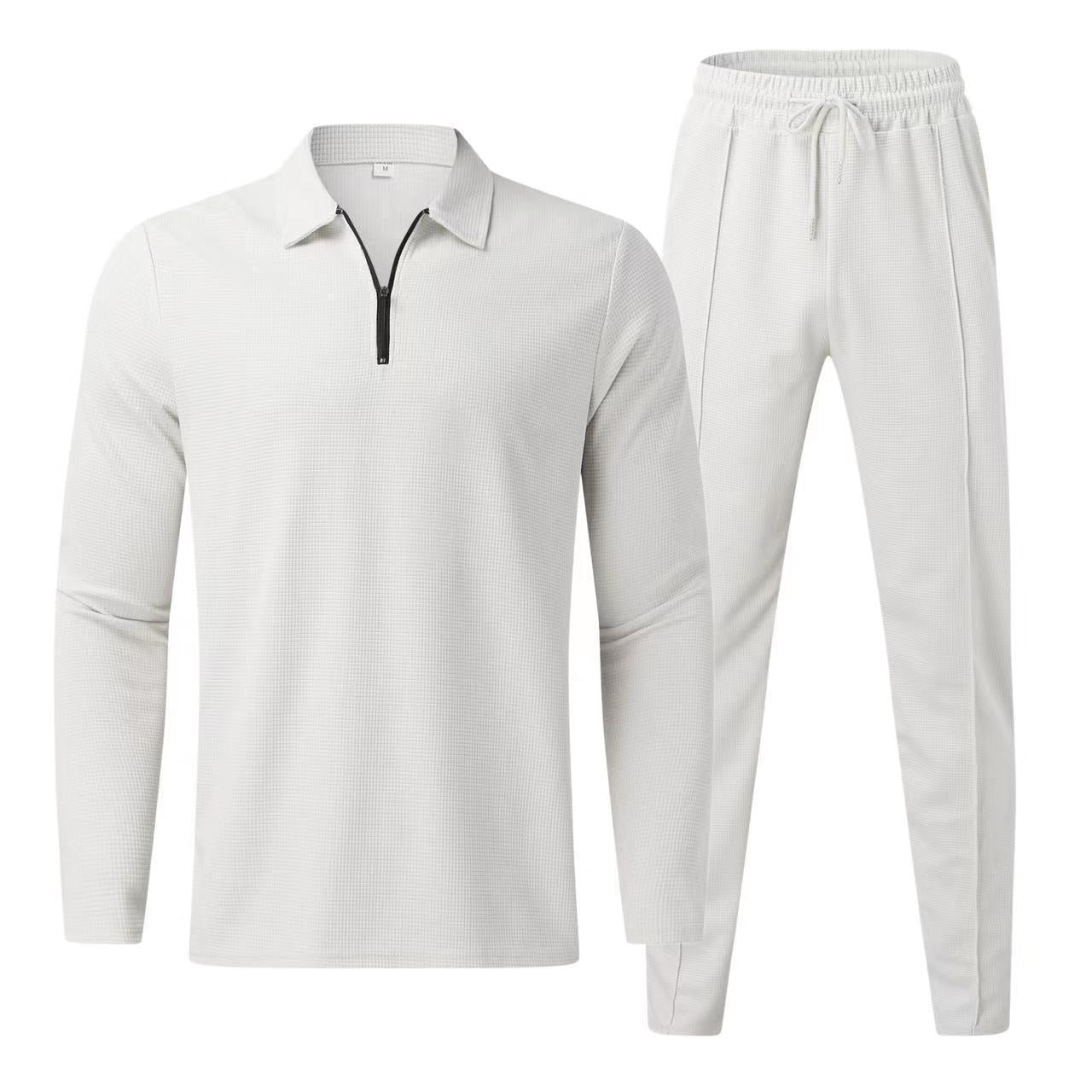 Men's Sporty Functional Set with Zipper Skorter