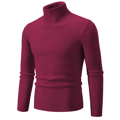 Men's turtleneck sweater made of fine rib knit Skorter 1758806066