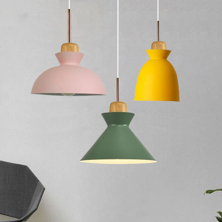 Skorter | AuroraLite Nordic Pendant Light | Metal Design | 1-Light | Modern Color Options