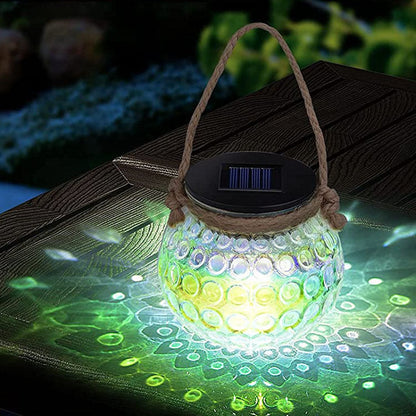 Skorter | Solar broken glass bottle LED outdoor decorative hanging light